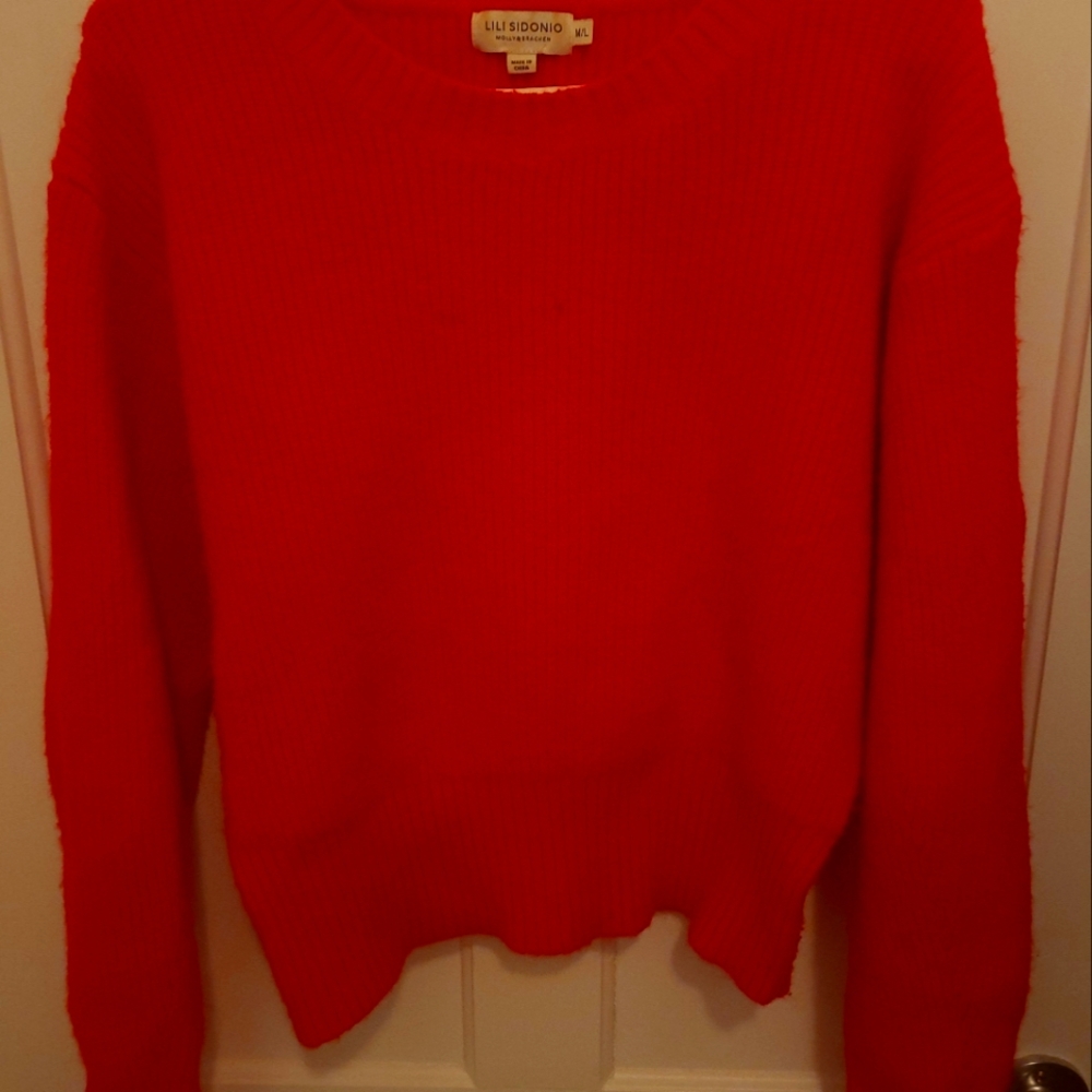 Crew neck sweater. Bought at Hudson Bay. M/L red. Lili sidonia.